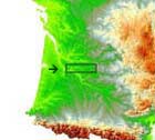 la valle du Dropt dans  l'Aquitaine physique