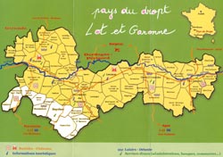 Carte du Pays du Dropt